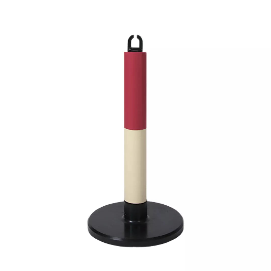 Stalpisori delimitare acces, de cauciuc, 250x480x60mm - Alb-Rosu