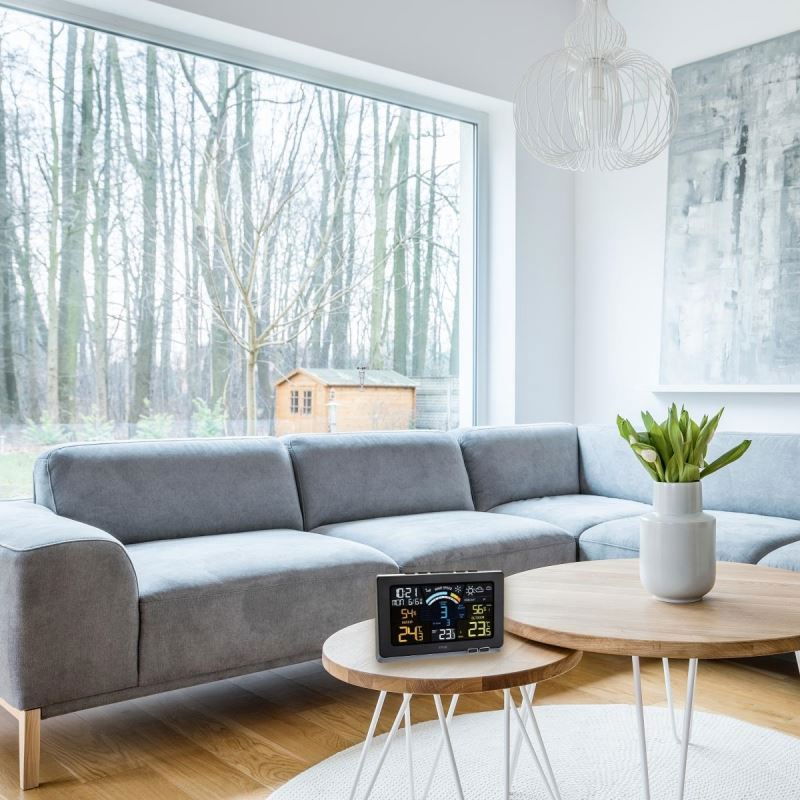 Statie meteo digitala Spring Breeze cu senzor extern wireless de temperatura, umiditate, viteza vant TFA 35.1140.01