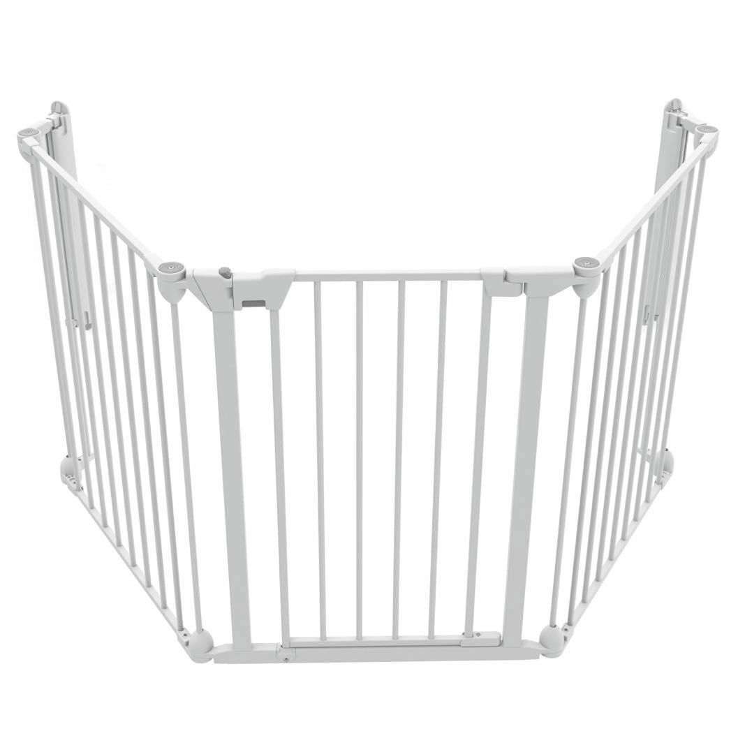 Tarc de siguranta pentru copii modular cu 3 panouri, metal alb, Noma - Default Title