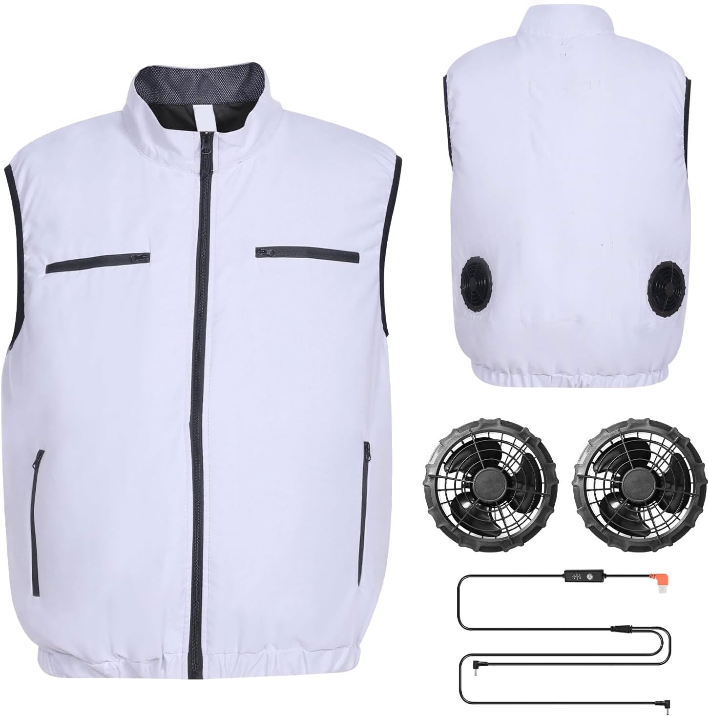 Vestă răcoroasă cu ventilație pentru muncitori, sportivi și HORECA